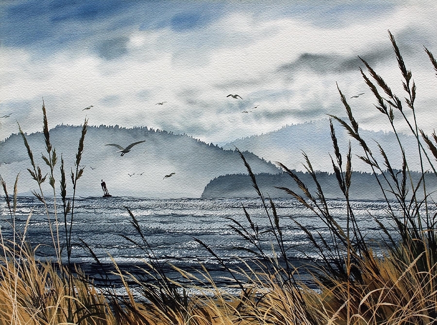 水彩画@风景水彩│ 美国画家James Williamson水彩画海景 作品