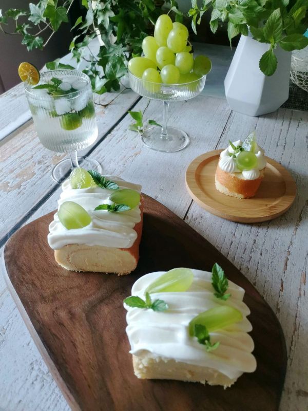 蛋糕卷|青提蛋糕卷