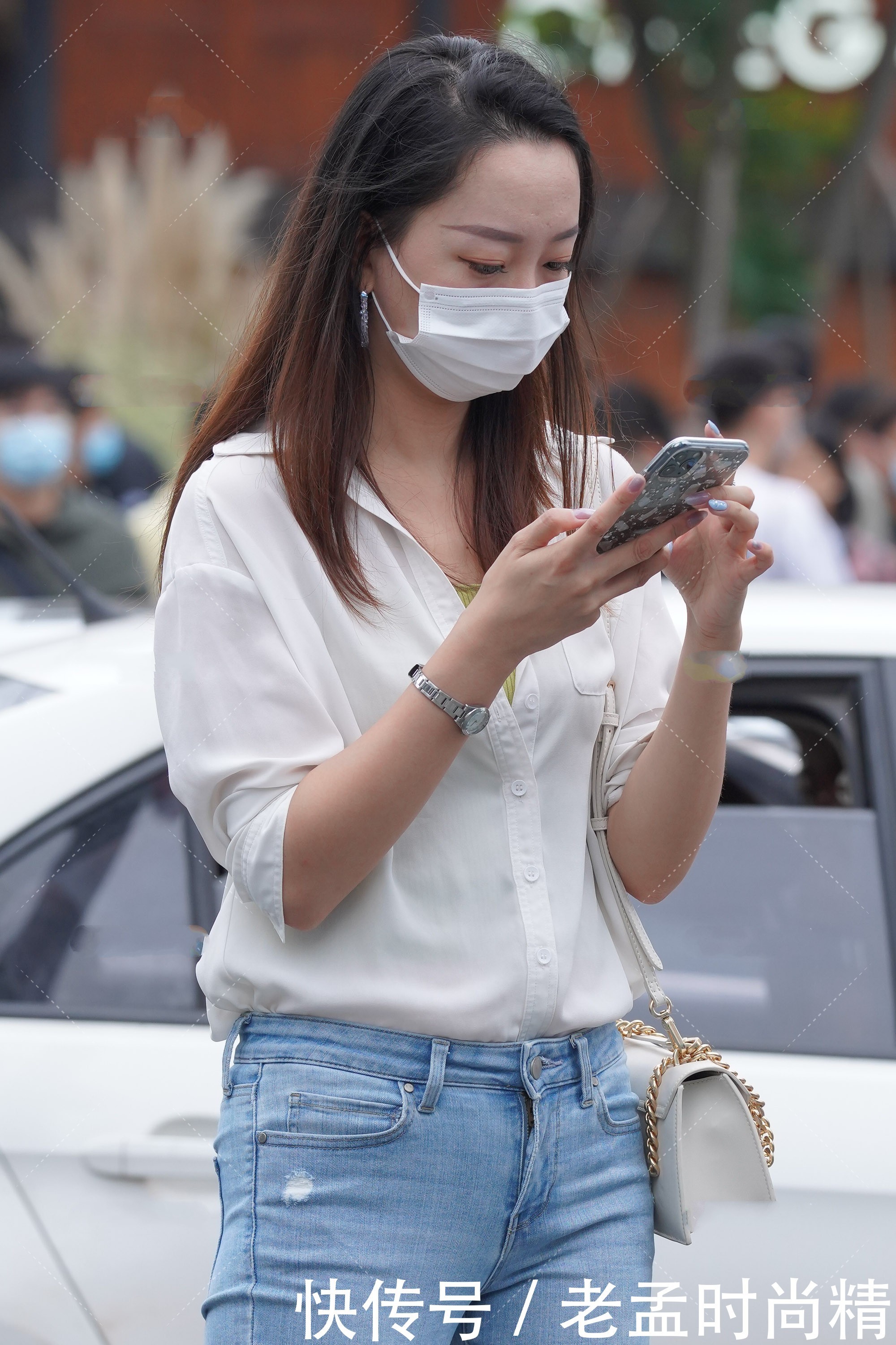 简约|街拍:白衬衣的通勤搭配, 展现简约大方美, 温柔优雅