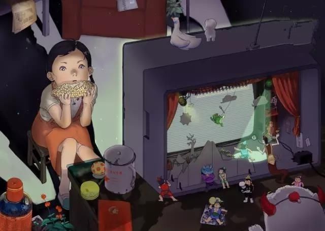 插画|一组让80、90后泪流满面的插画,看着看着就沉默了