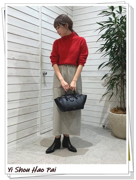 春节要带一点红！红色高领针织衫的20种搭配分享