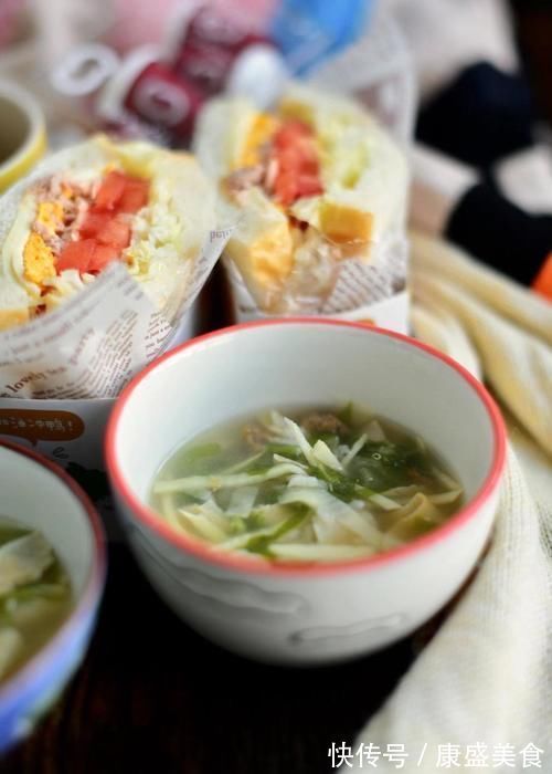 清新爽口、营养满分的早餐三明治,快给孩子来一份吧~