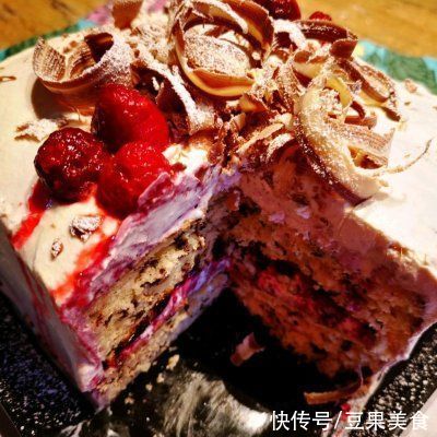 #安佳万圣烘焙奇妙夜# 巧克力覆盆子乳酪蛋糕,蛋糕预拌粉