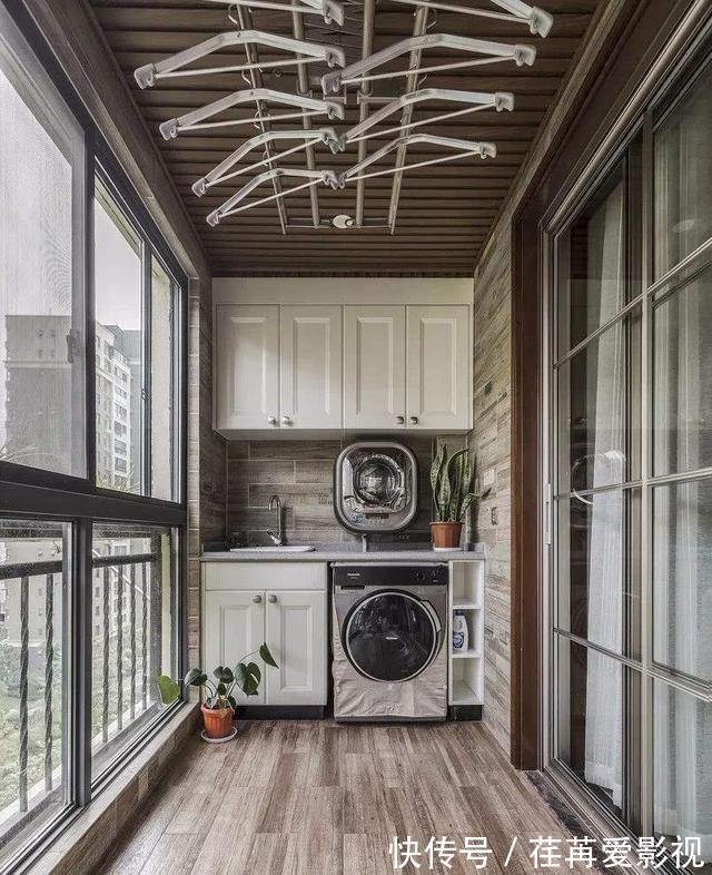 装修|封阳台后怎么晾晒衣服?这7个装修方案可以完美解决