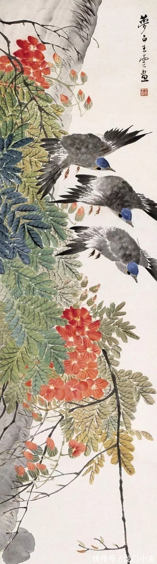 花鸟画$他46岁离去,上世纪二十年代名振京华,与齐白石同为一线花鸟画家