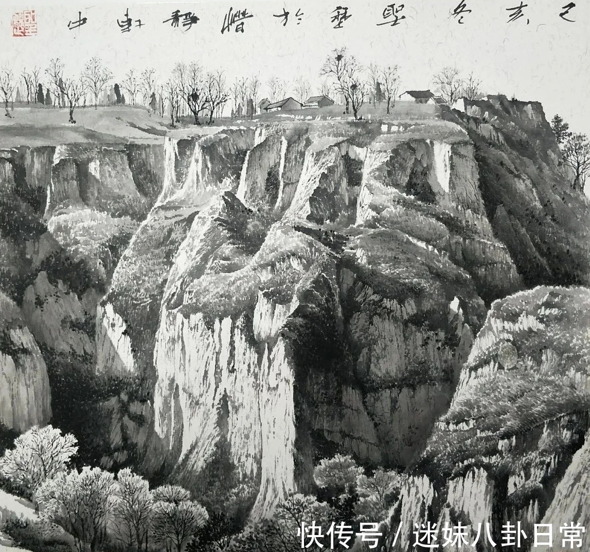 山水画&一位青年画家的山水画很写实,有韵有境,不输西方风景画!