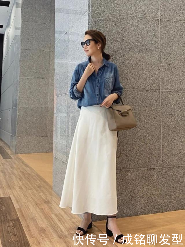 身材|这才是五十岁女人该有的装扮,这位日本博主的优雅穿搭,超有气质