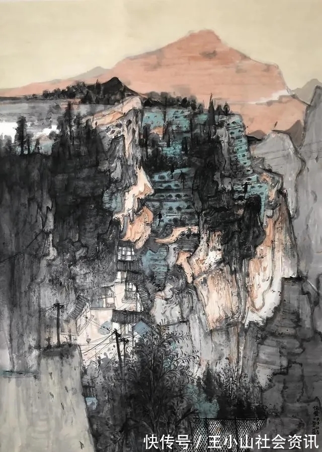 洋泾浜！80后的山水画家马明耀，“穿西装结领带”，一口“洋泾浜”