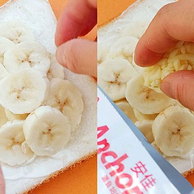 白土司|浓浓奶香的芝士香蕉热三明治