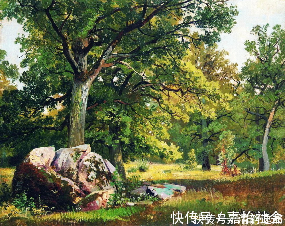 油画&俄罗斯油画大师,伊凡·伊凡诺维奇·希施金,风景油画作品选集