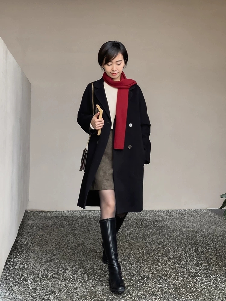 微喇裤 大衣怎么穿才时髦?看看这些简约高级的穿搭示范,轻松美成焦点