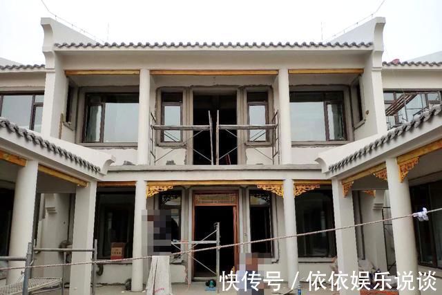 施工|晒晒我农村66万建的中式三合院,1座房子6个庭院,这才叫生活