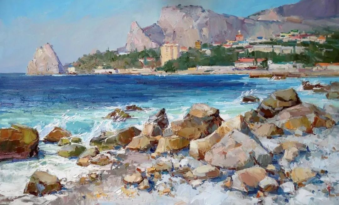 露台&不起眼的房子、简单的露台、普通的小路 他都画得如此出彩!