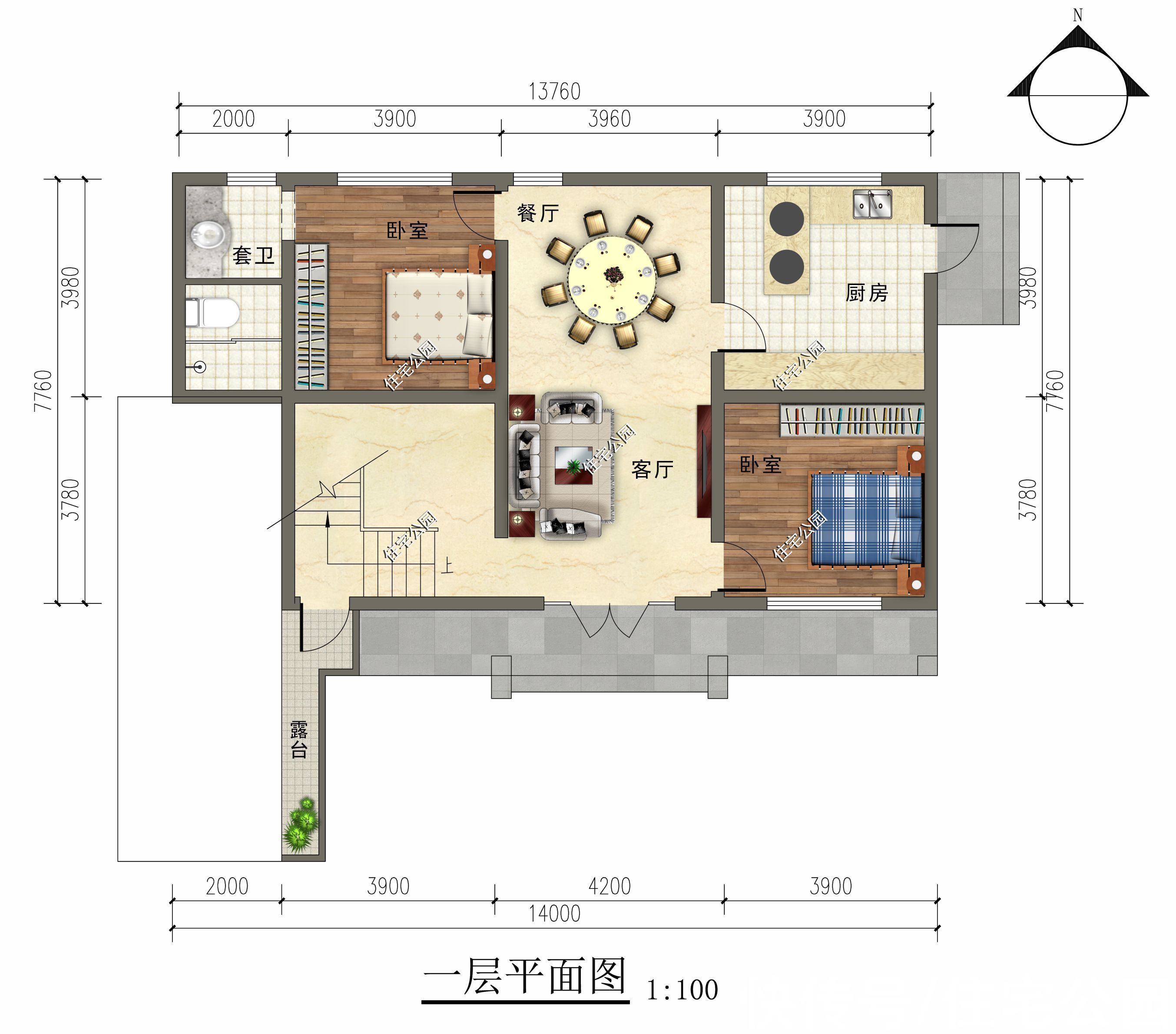 新中式|农村建房,推荐这套新中式别墅给你,大卧室大厨房一应俱全