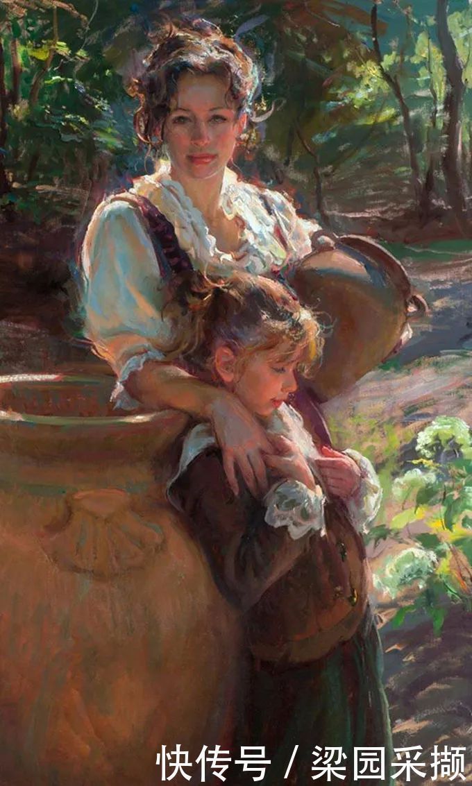 光影|油画里,光影中的美女,一美千年!