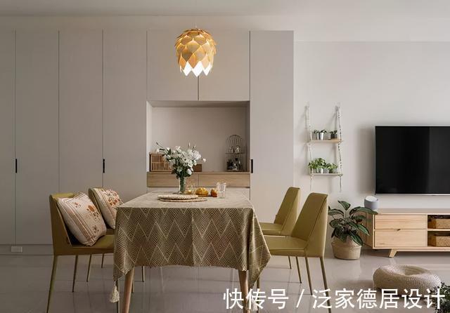 客餐厅|118㎡美居柔雅纯净，氛围温馨精致