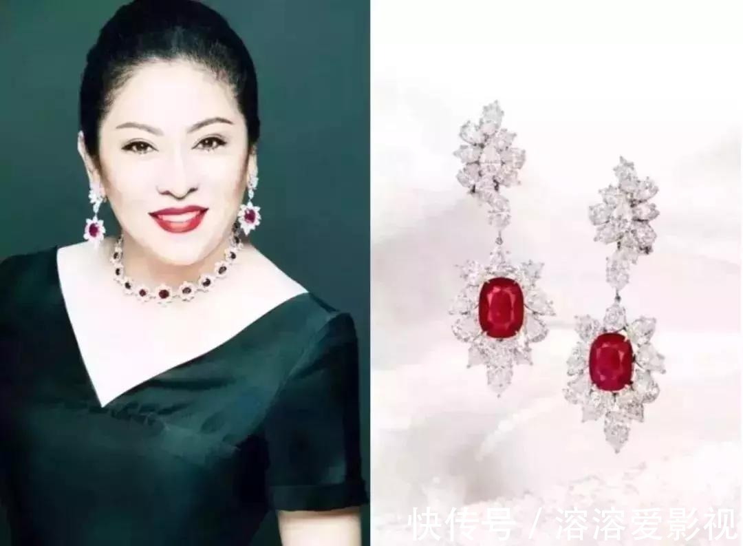 贵气 向太真壕,脖子上8千多万的钻石不算什么,祖母绿钻戒都不止一颗