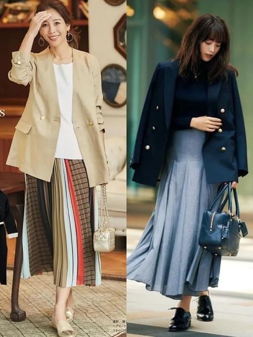 印花款 不想穿得太老气,试试搭配百褶裙,这才是优雅女人该有的打扮