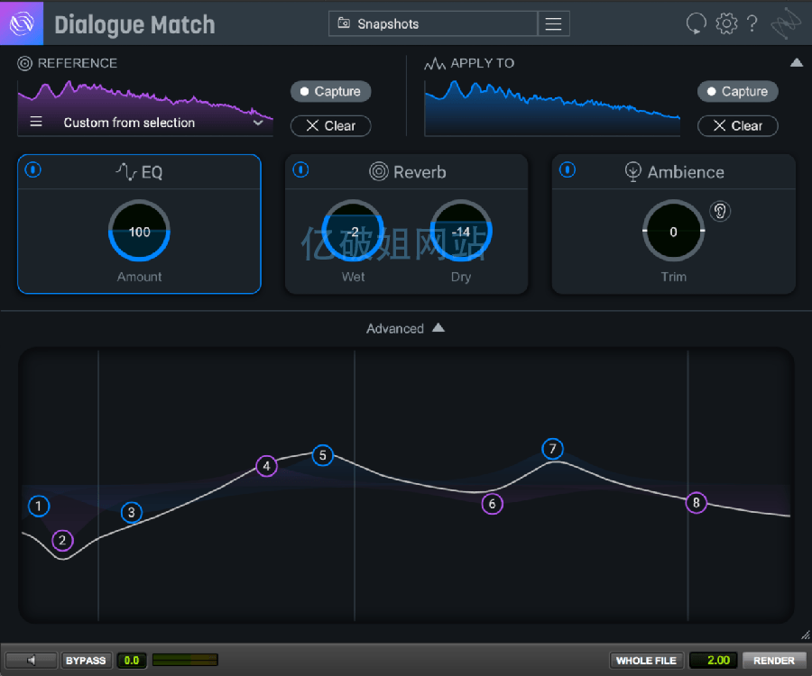 iZotope Dialogue Match v1.0.2 免费音频混音制作插件