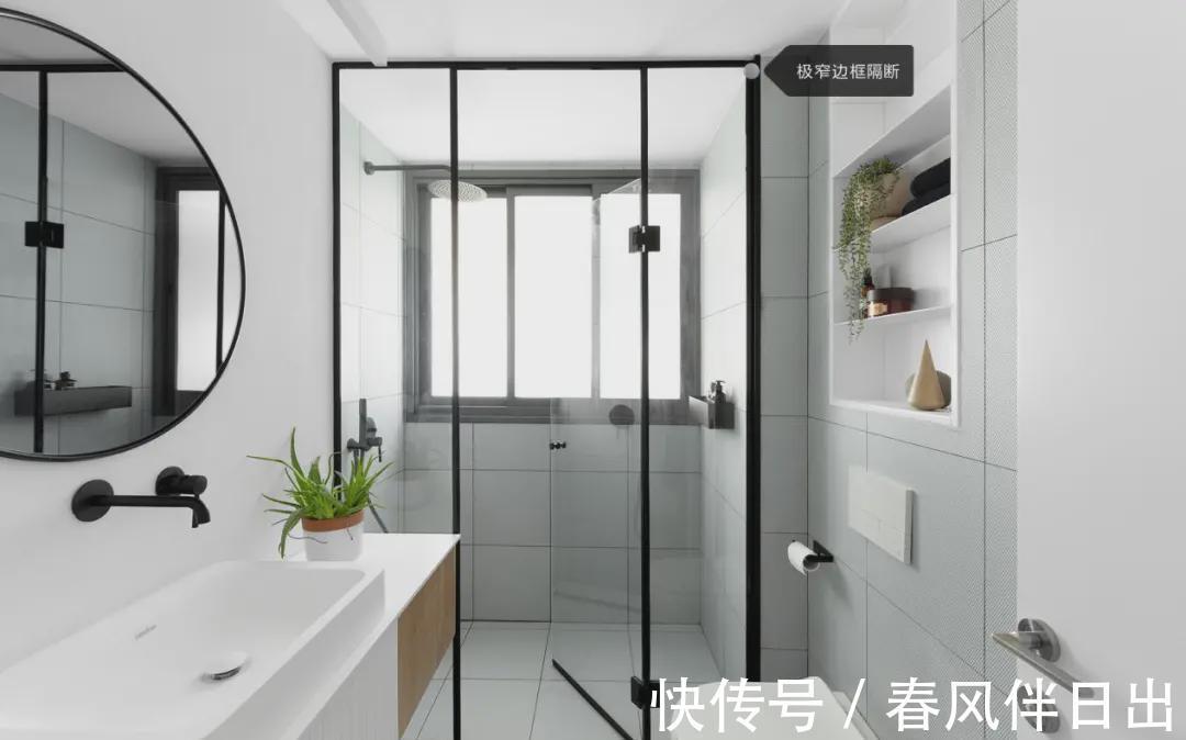 玻璃|年轻妈妈坚持砸墙换玻璃，只刷大白墙，105㎡装出了大平层效果