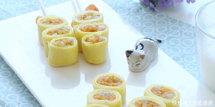 美味|简单好吃的鲜蔬蛋皮串串,造型好看,营养美味,孩子爱吃的辅食