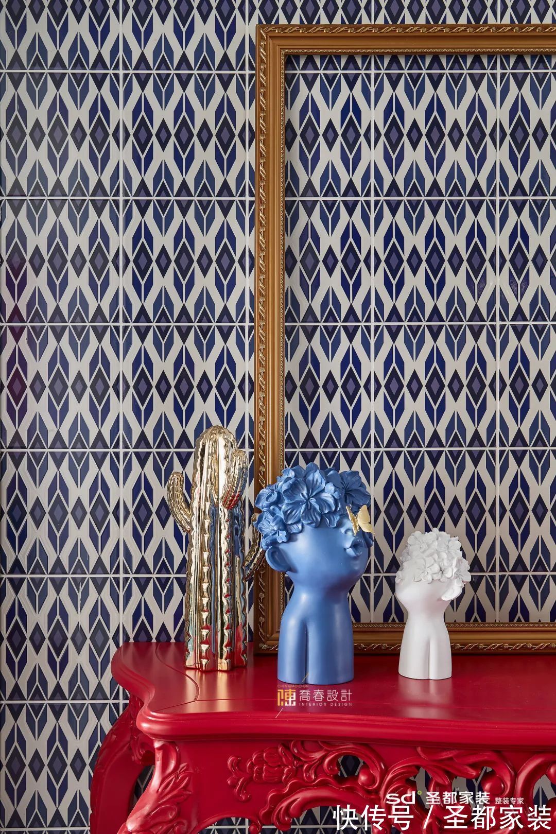 白雪公主|139㎡现代美式家装案例,仙境之旅美出天际,复古浪漫100分