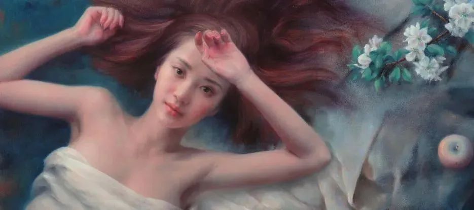 杨超@杨超:人体油画唯美而清雅脱俗,画出了东方女子的纯净与圣洁