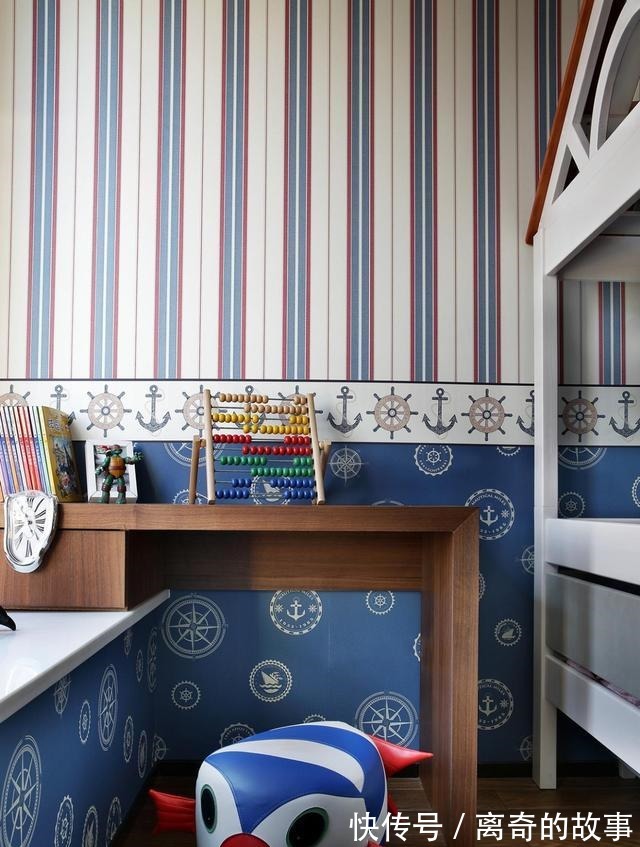 灰白蓝|虽然装修超了预算,依然喜欢木饰面吊顶,现代风格实拍图晒给你看!