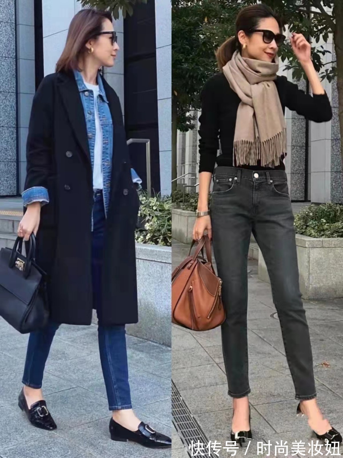 大长腿|上了年纪的女人,穿得越简单越高级,“中性色”穿搭气质翻倍