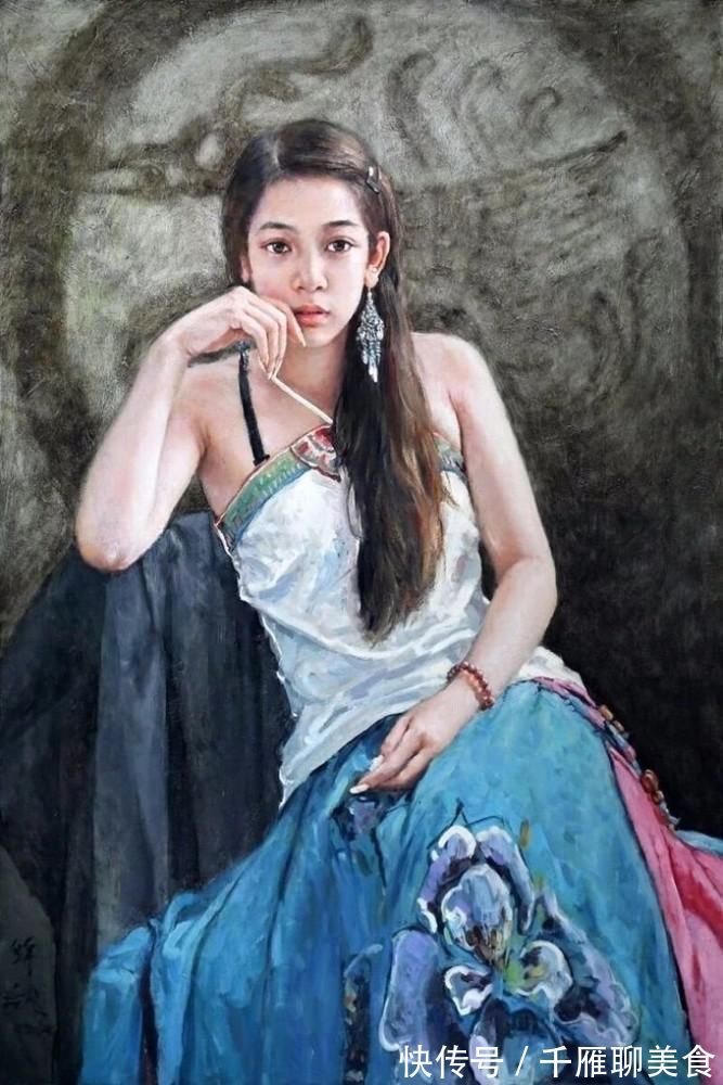 油画&古典东方女性之美——油画艺术家张锦龙女性人物作品欣赏