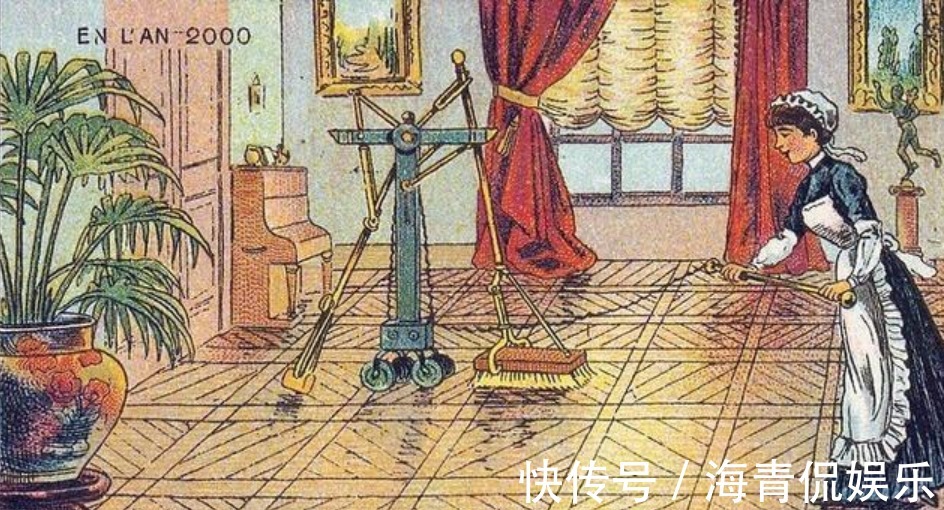 想象力&100年前的画家想象未来,并画了17幅画,网友神预言!