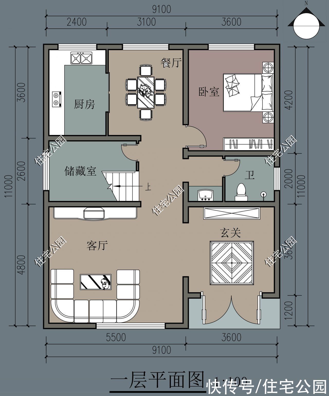 阳台|农村建房想要节约预算?小宅教你这样设计,施工难度不高还好看