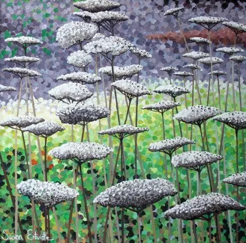 l她的画只用点,点了11年,点出了美到窒息的花园!