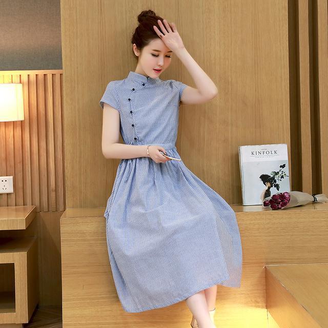 改良版|正流行的改良旗袍连衣裙,刚刚好的韵味,典雅之余又不失魅惑十足
