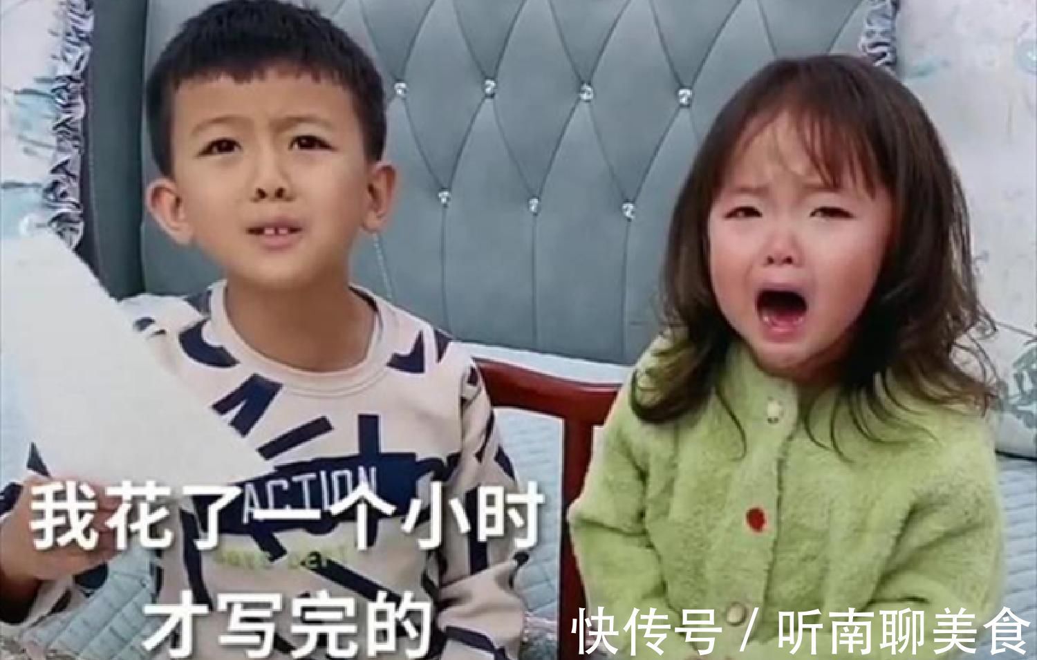 生物钟|家有二胎的幸福和苦恼,大宝写作业为防二宝打扰,使出十八般武艺