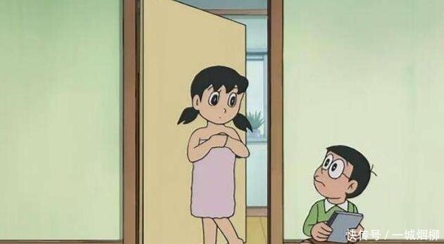小虎|哆啦A梦这么可爱的静香,为何总在洗澡时被看原来是这样!