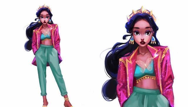 莫阿娜|“油画风格”的迪士尼公主,身穿便装很摩登,又酷又拽比王子还帅