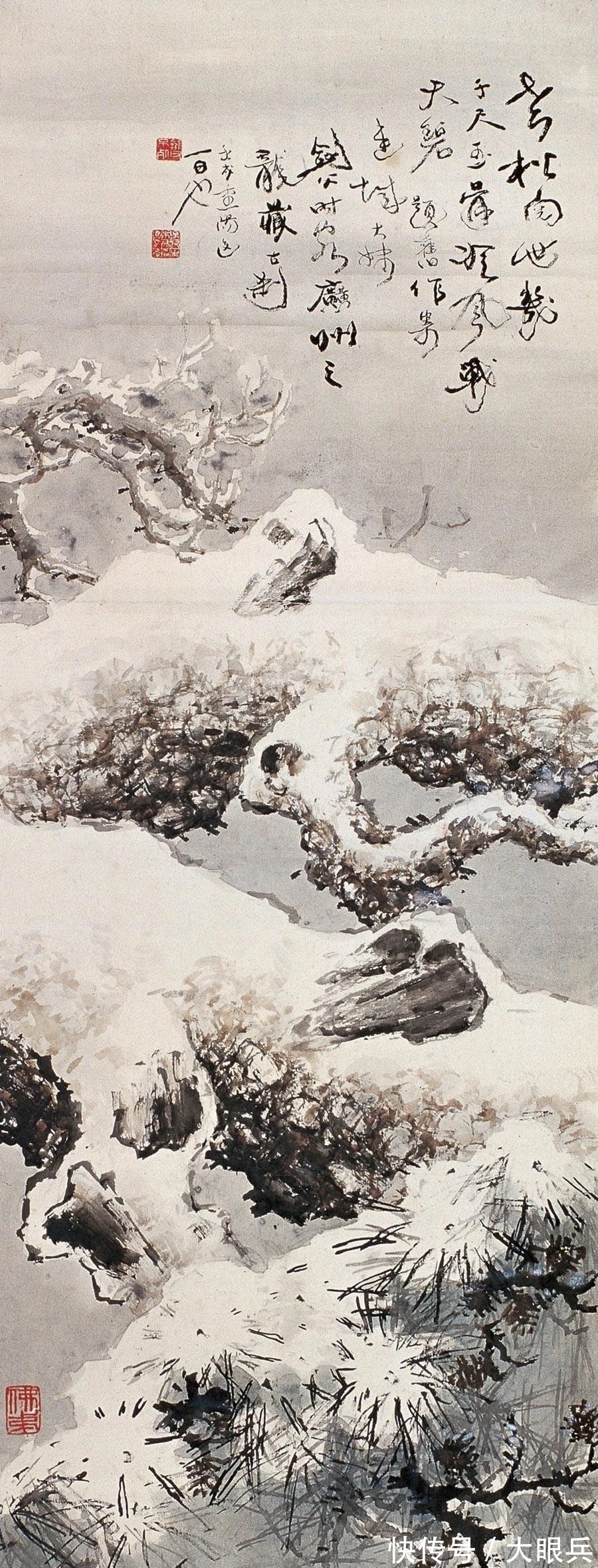 花鸟画@一个著名画派创始人,花鸟画放纵不羁!