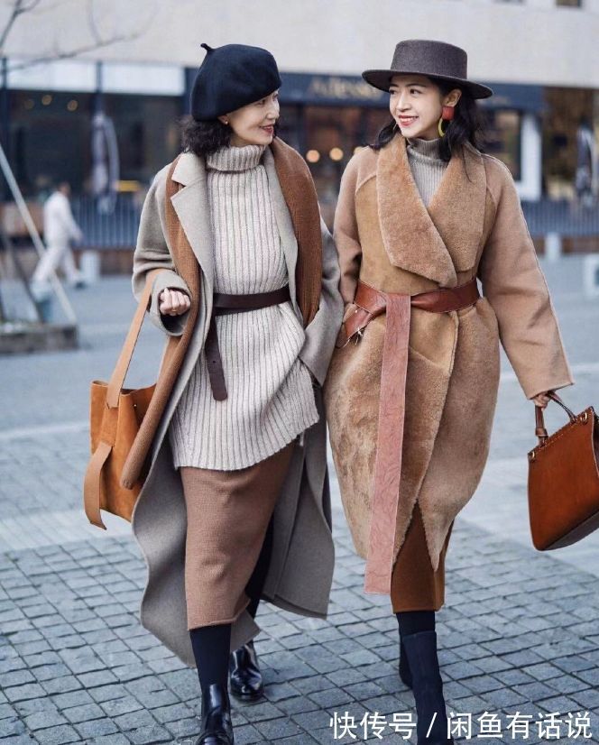 女人|在冬天懂得“叠穿”的女人,气质都会有高级感,看三木母女就知道