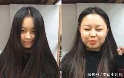 女生|不用美图看看女生头发下面,究竟藏了多少脸,露出来后太惊喜