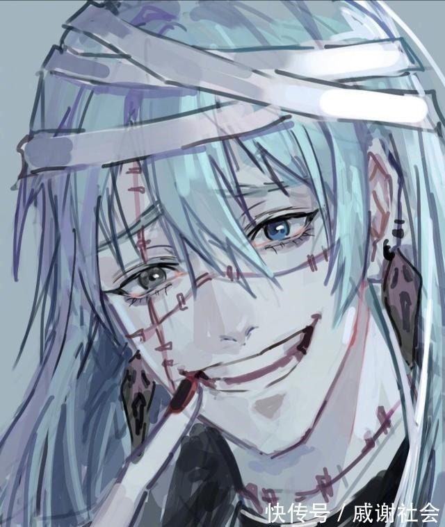 真人|画师笔下的咒术回战,五条悟怎么画怎么帅,夏油变暖系帅哥