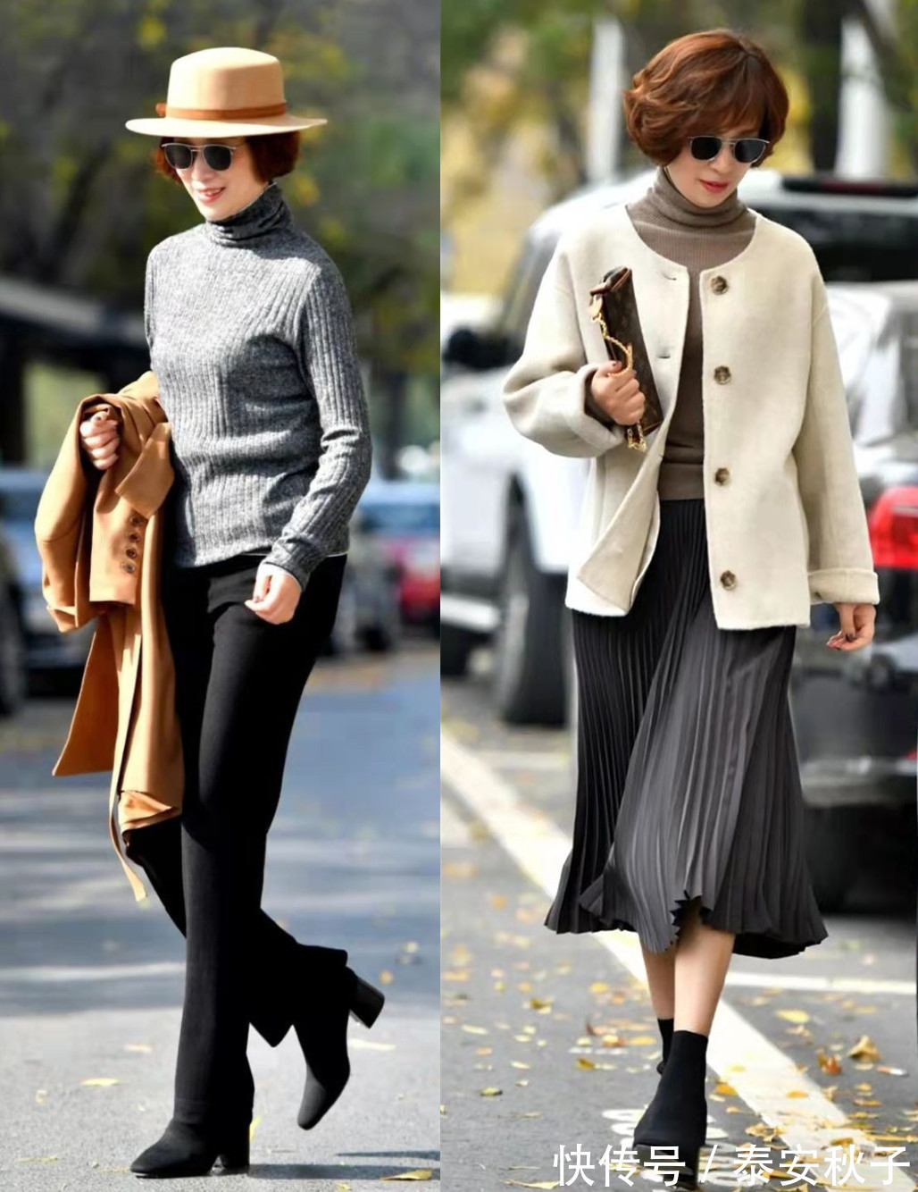 针织开衫 女人再懒,也别穿棉睡衣出门!50岁“大妈”教你这样穿:优雅显高级!