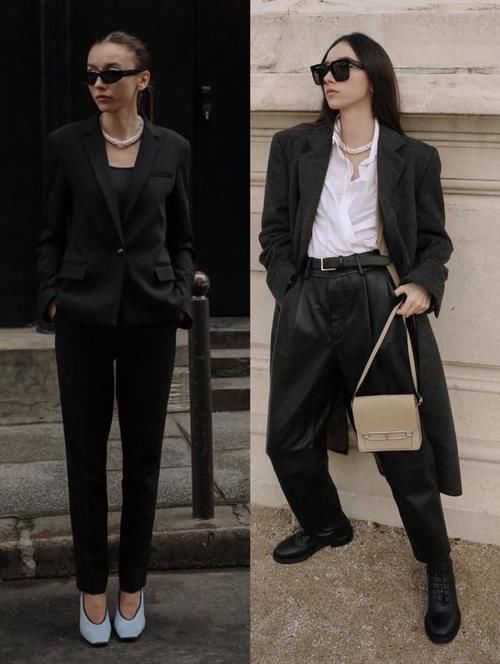 黑白灰打造初春的高级感，跟着博主这么穿，一点都不无聊还很时髦