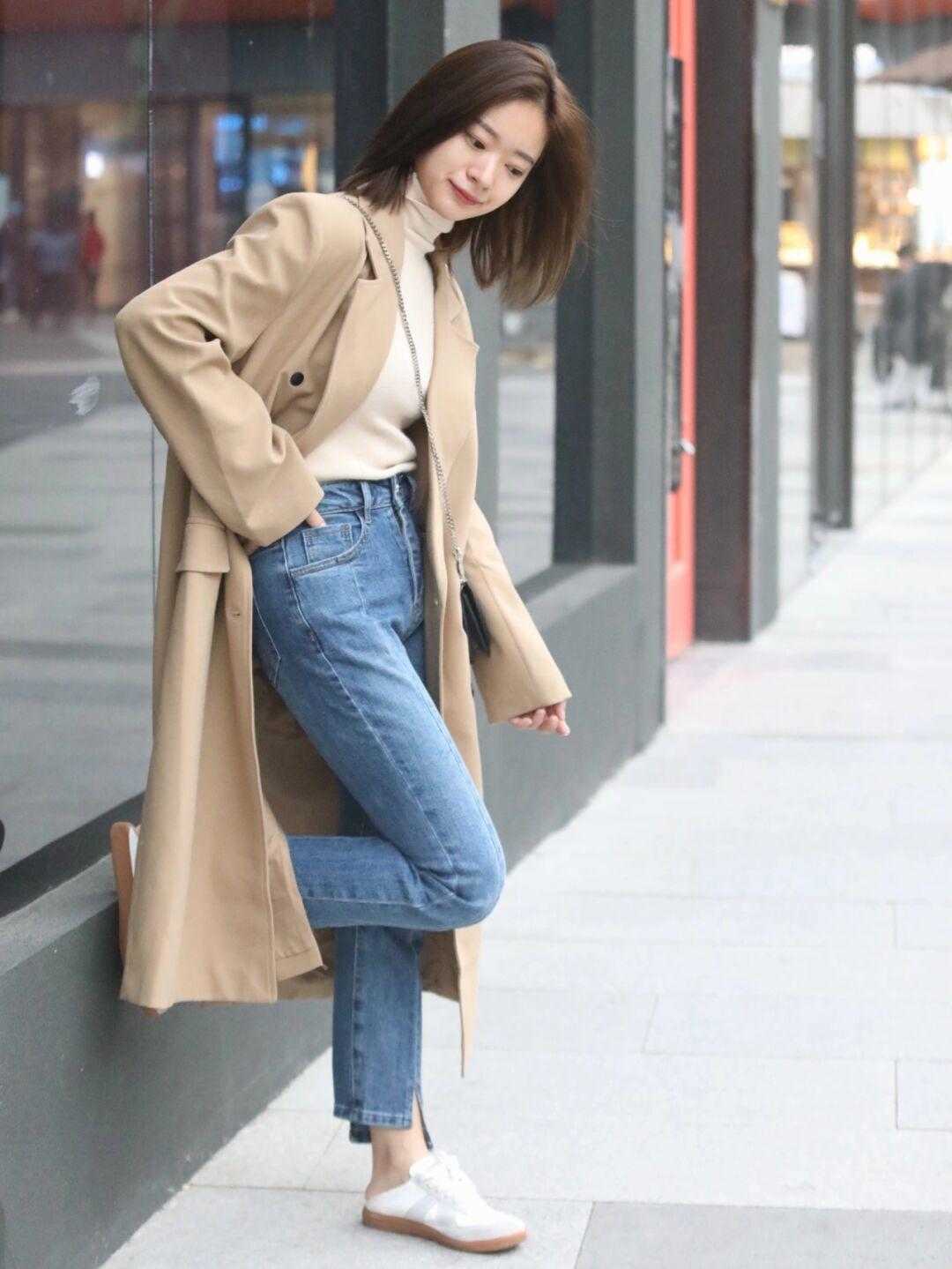 烟管裤|2021秋冬这几种大衣火了,洋气保暖又大方,怎么搭配都高级