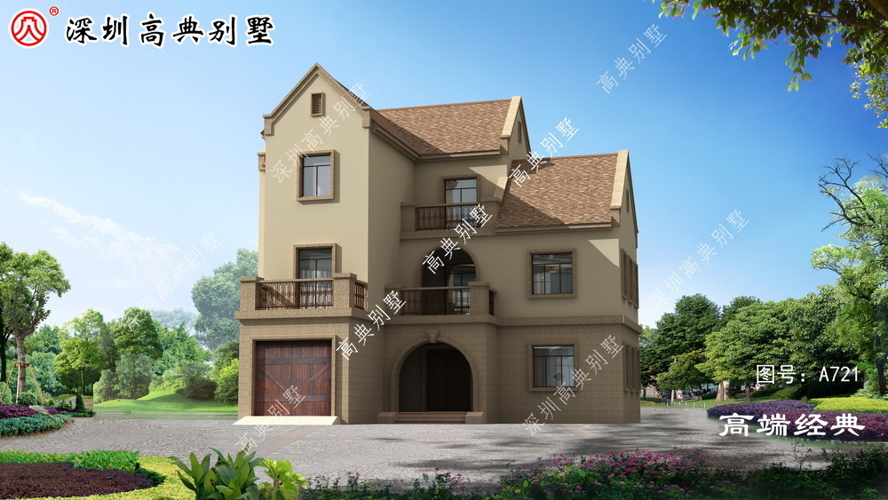 别墅|配色统一,经典又耐脏,建好首选好户型