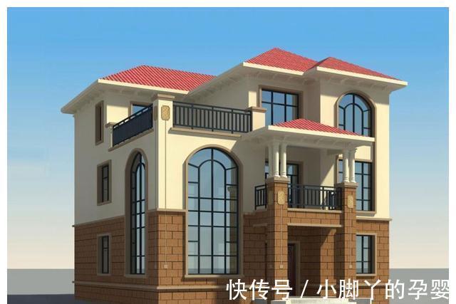 贝聿铭|12×12米现代三层复式别墅,农村就该建这样的房子,颜值高还