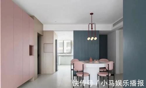 莫兰迪|120㎡极简风三居室,柔和的莫兰迪配色,干净又舒服