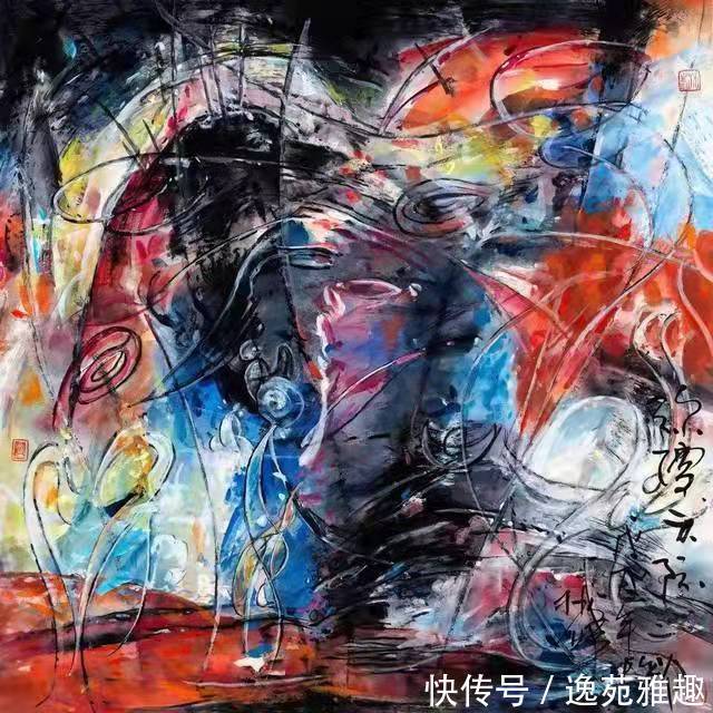 抽象主义#「生活美学」美学评论家冯德祥论画家支部在抽象作品中的美学特点