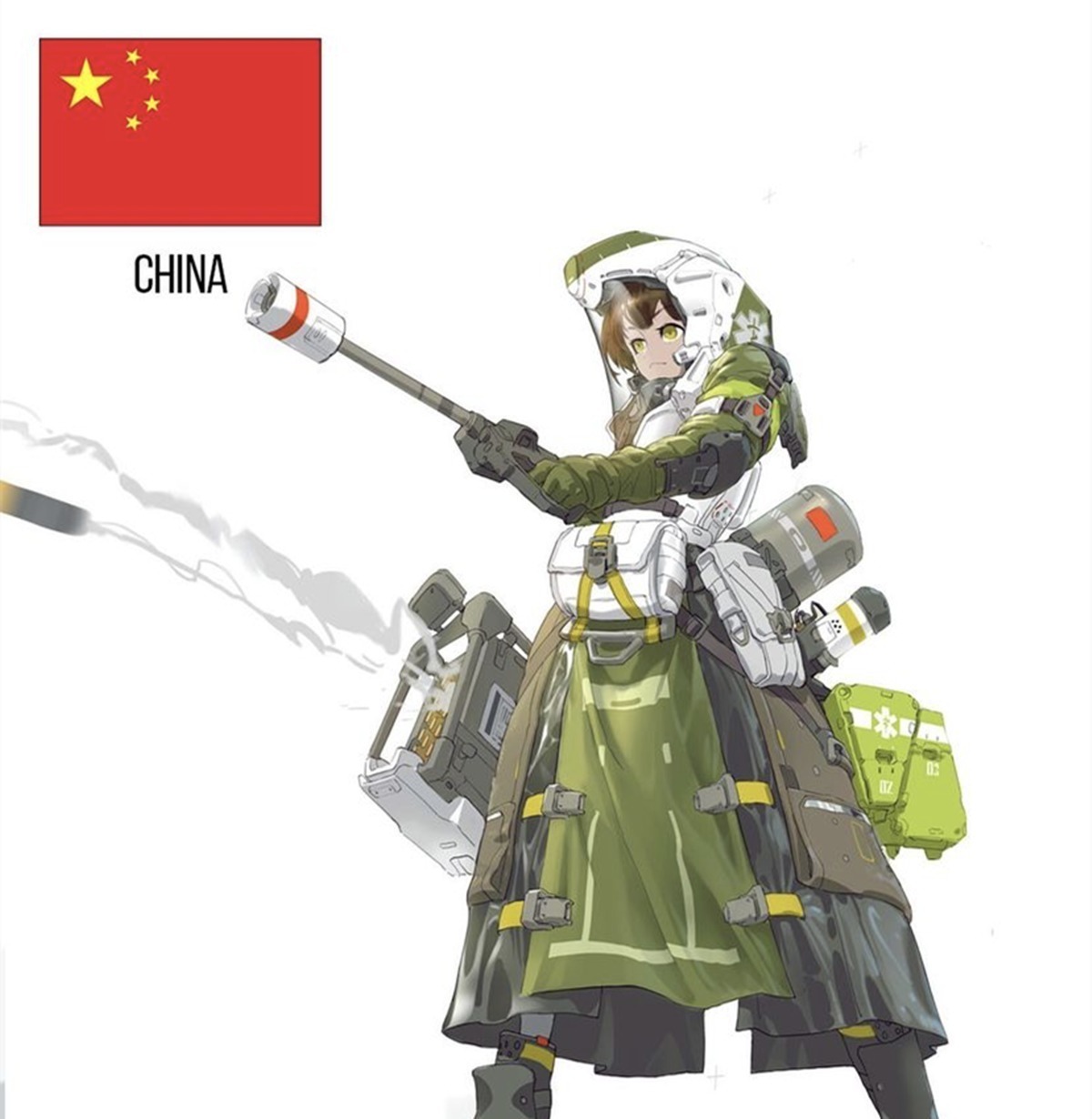 火箭|漫画拟人化成为军娘,欧洲还停留在近代,我们的火箭都已经起飞了