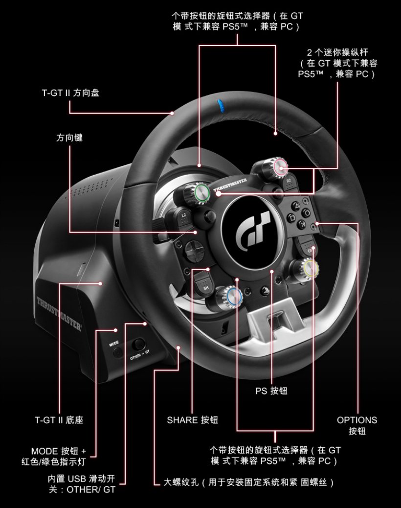 thrust|图马思特发布 T-GT II 赛车模拟方向盘：6499 元，实时力反馈